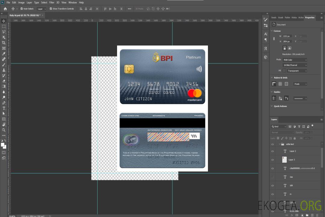 Philippines Banque des îles Philippines mastercard platine template Philippines Banque des îles Philippines mastercard platine template